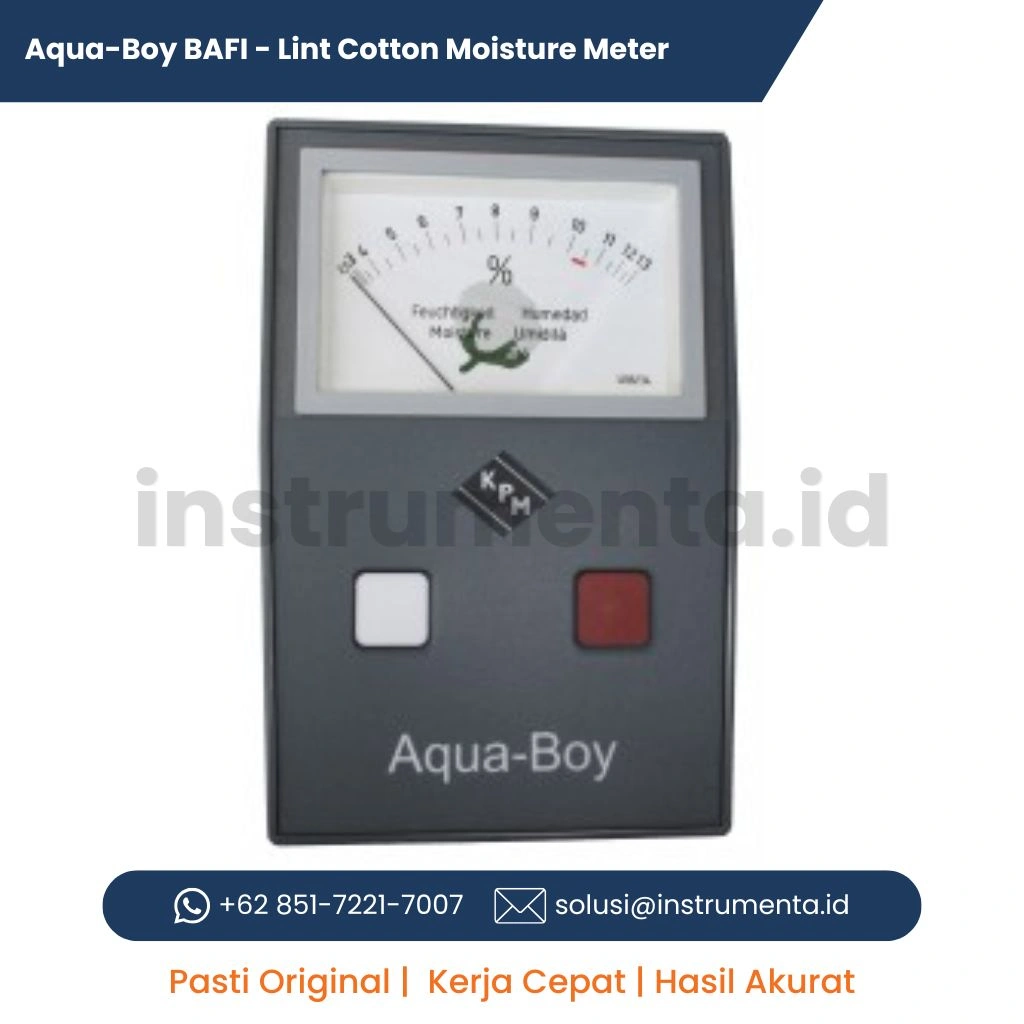 Supplier Aqua-Boy BAFI KPM Germany Cotton Moisture Meter Alat Ukur Kadar Air Kapas dan Lint Portable